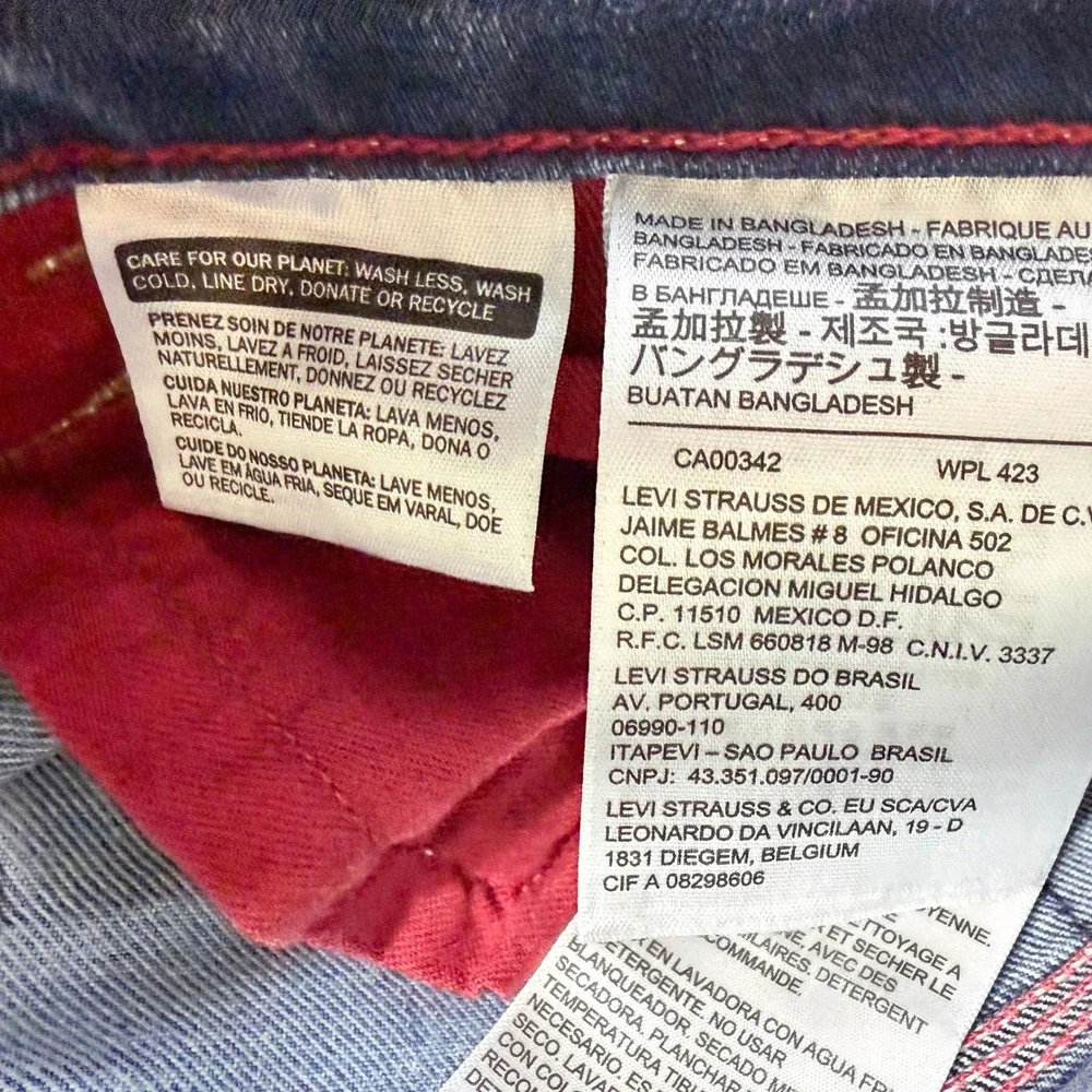 Levis Skateboarding Collection Carpenter Jeans Blue Denim 32x28 (Tag 32x32)